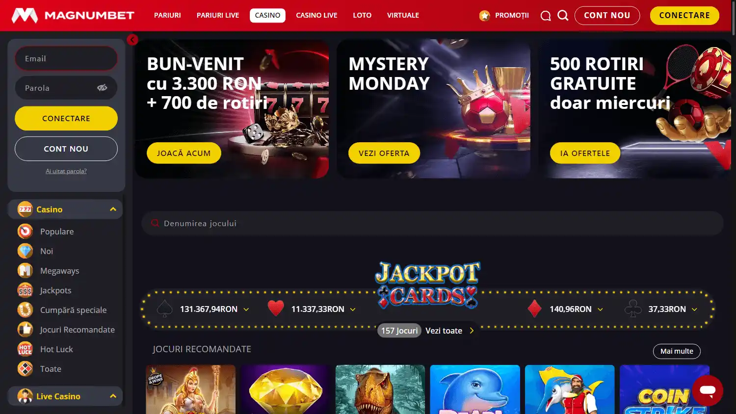 Magnumbet Casino screenshot 1