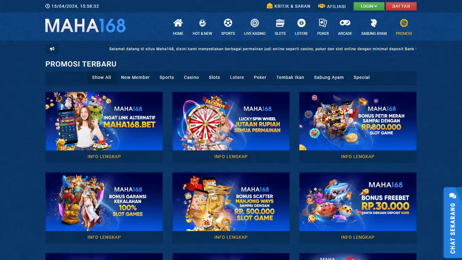 MAHA168 Casino screenshot 3