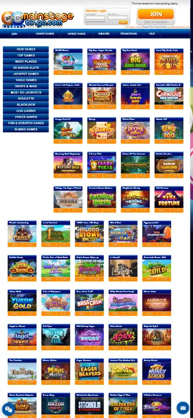 Mainstage Bingo Casino screenshot 5