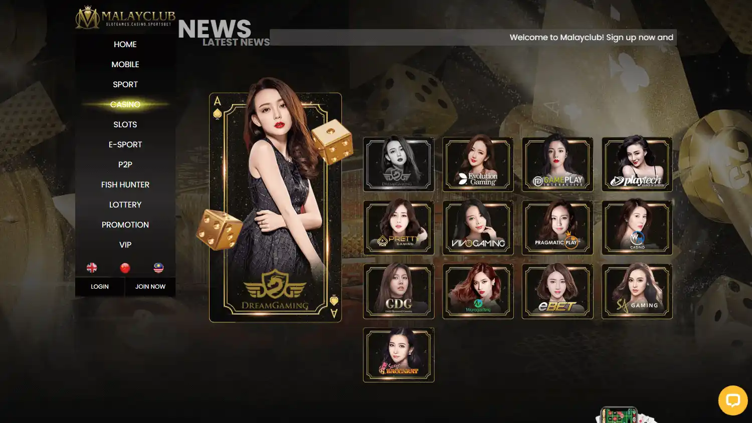 MalayClub Casino screenshot 2