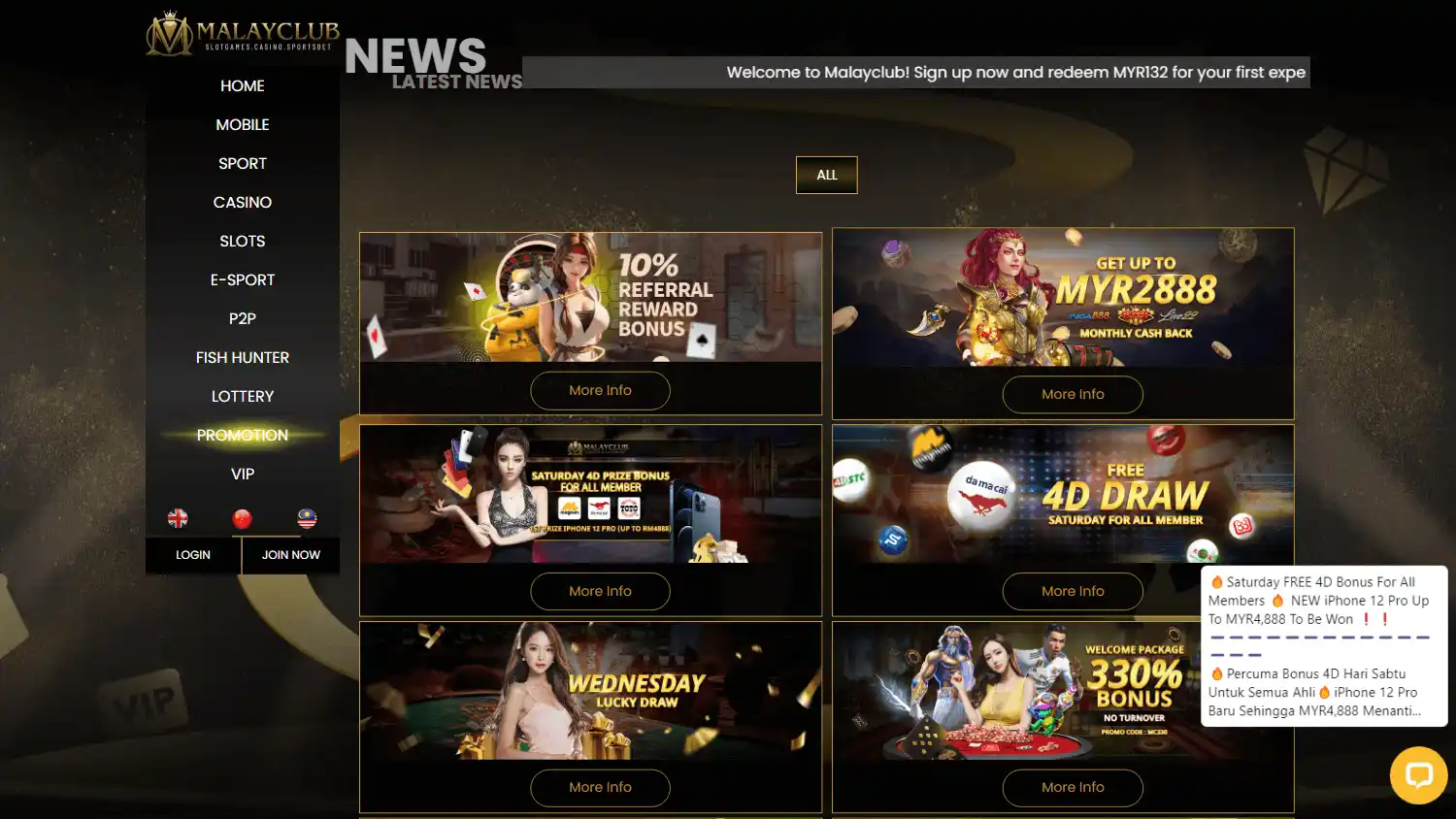 MalayClub Casino screenshot 3
