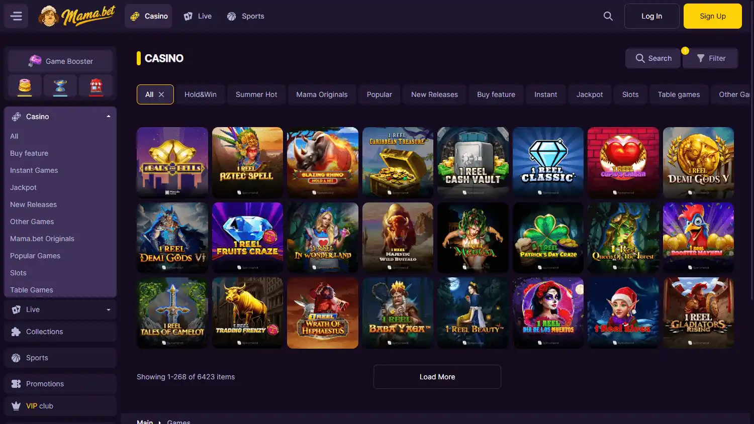 Mama.bet Casino screenshot 2