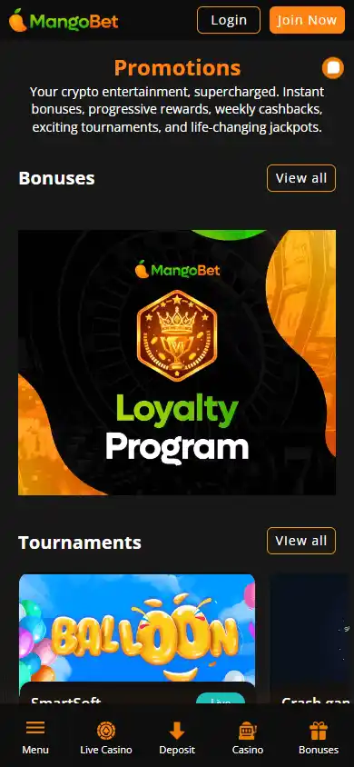 MangoBet Casino screenshot 6