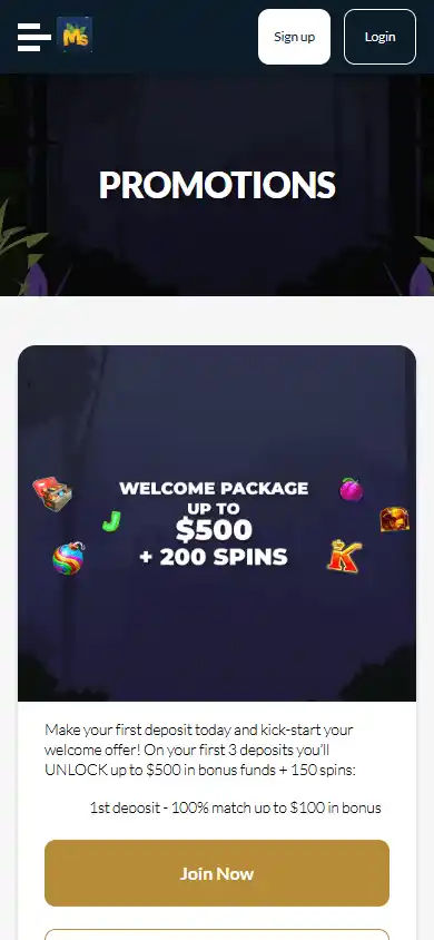 Mango Spins Casino screenshot 6