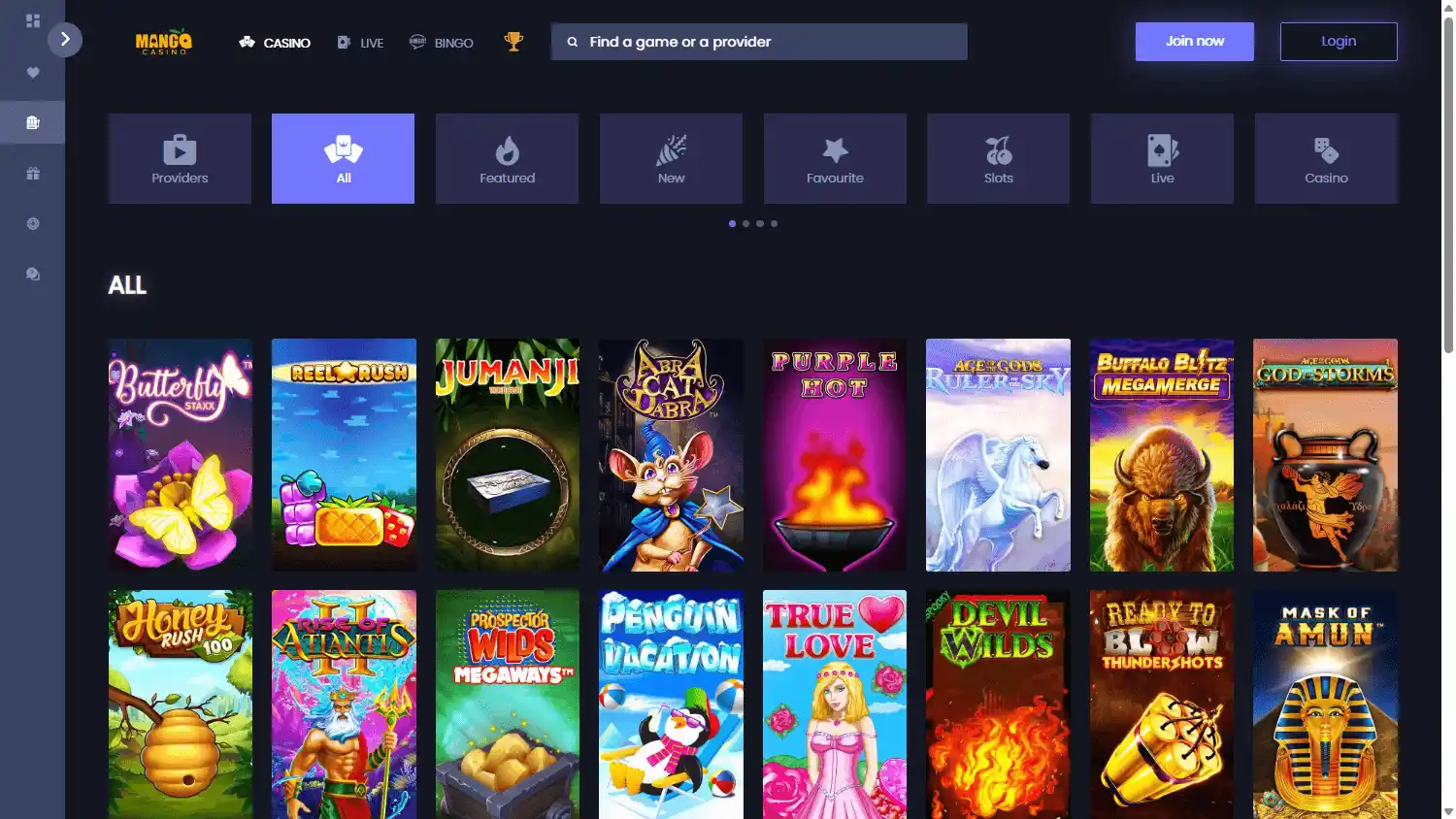 MangoCasino screenshot 2