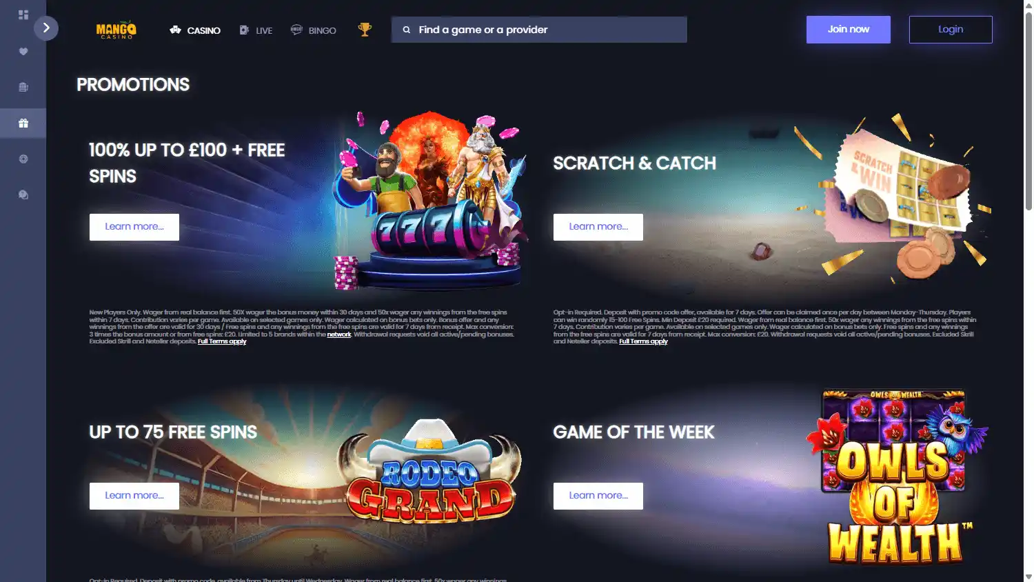 MangoCasino screenshot 3