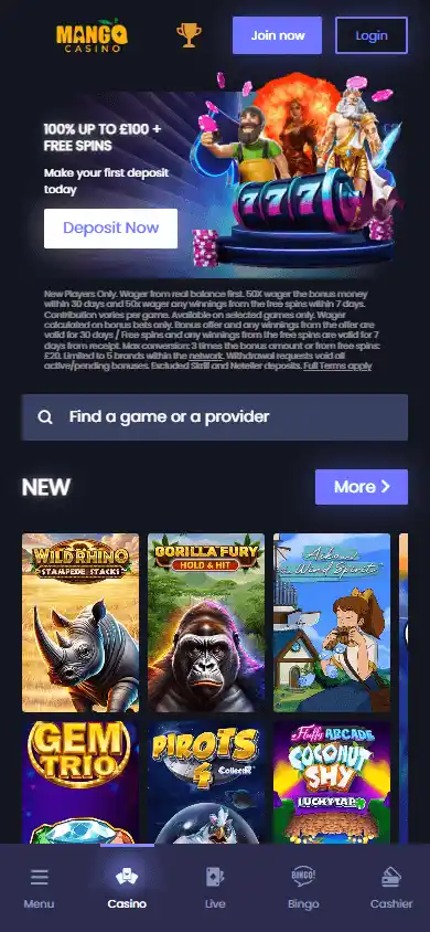 MangoCasino screenshot 4
