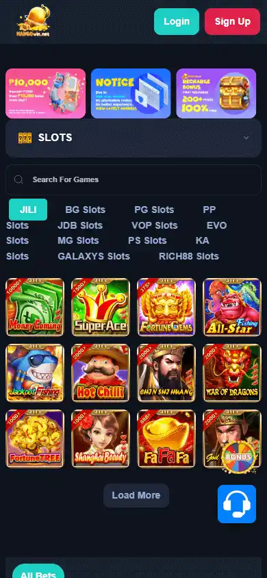 Mangowin Casino screenshot 5