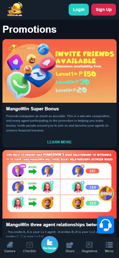 Mangowin Casino screenshot 6