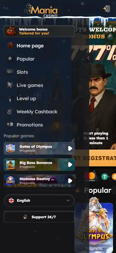 Mania Casino screenshot 4