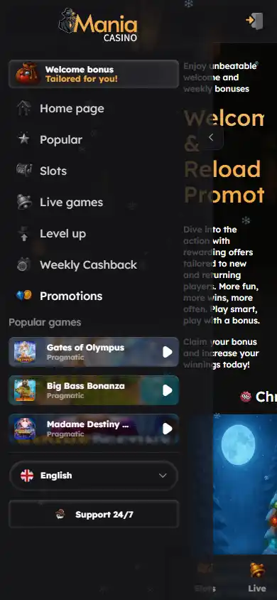 Mania Casino screenshot 6