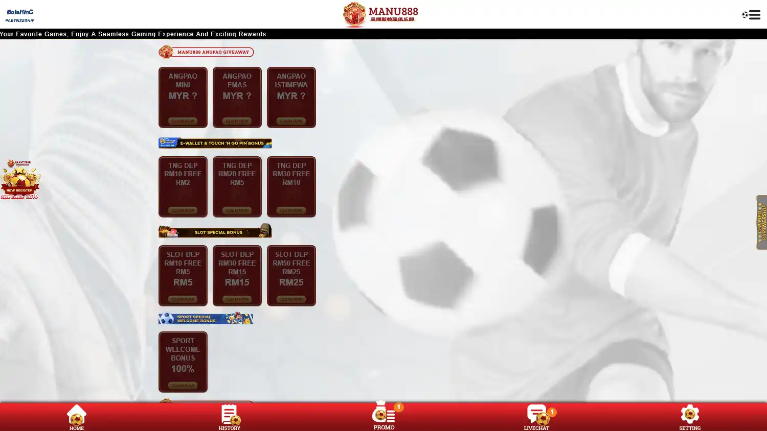 MANU888 Casino screenshot 3
