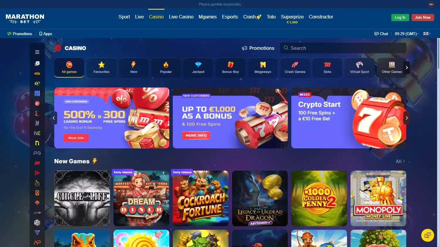 Marathonbet Casino screenshot 2