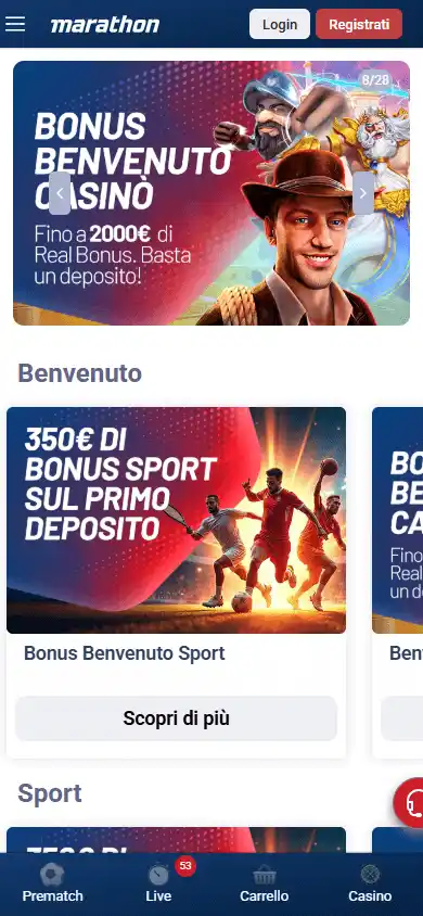 Marathonbet Casino IT screenshot 6