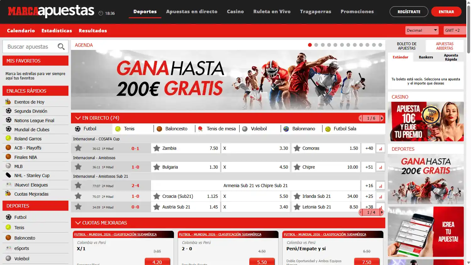 MARCA Apuestas Casino screenshot 1