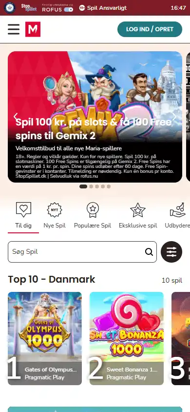 Maria Casino DK screenshot 4