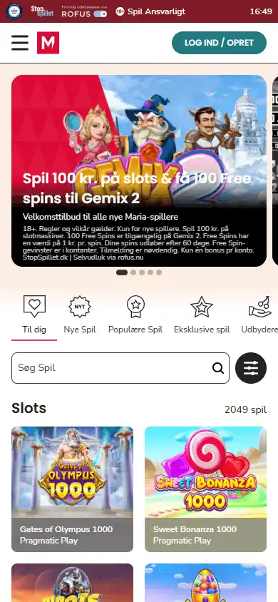 Maria Casino DK screenshot 5