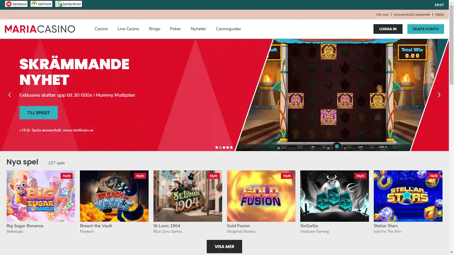 Maria Casino SE screenshot 1