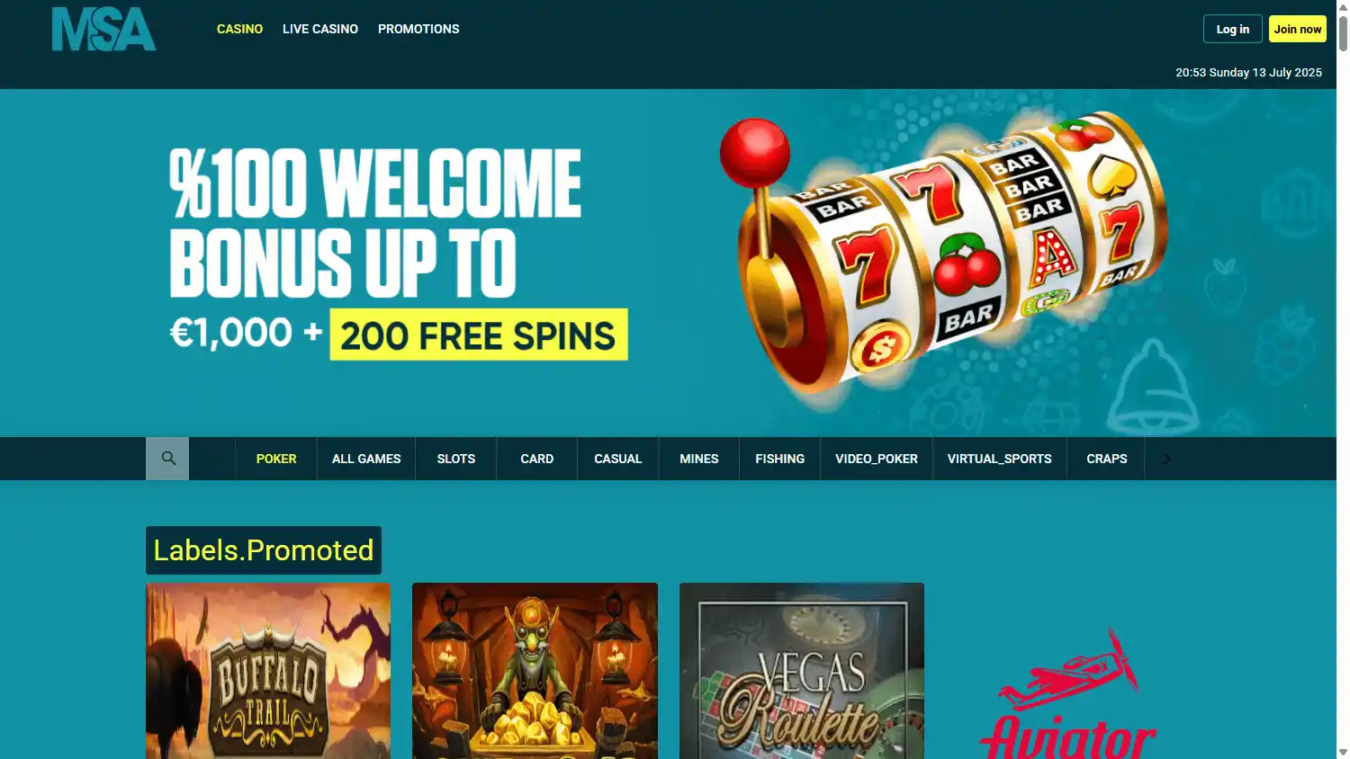 Marjo Sport Asia Casino screenshot 2