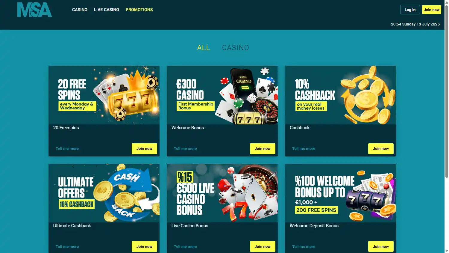 Marjo Sport Asia Casino screenshot 3