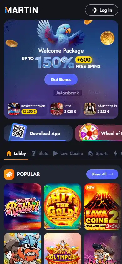 Martin Casino screenshot 4