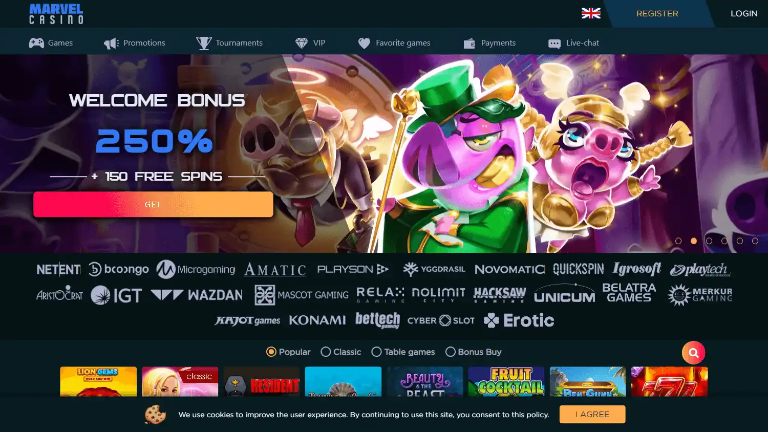 Marvel Casino screenshot 1