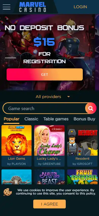 Marvel Casino screenshot 4