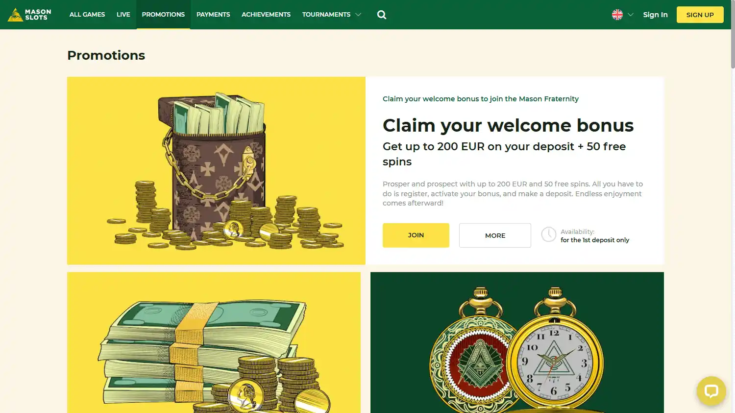 Mason Slots Casino screenshot 3
