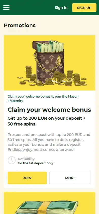 Mason Slots Casino screenshot 6