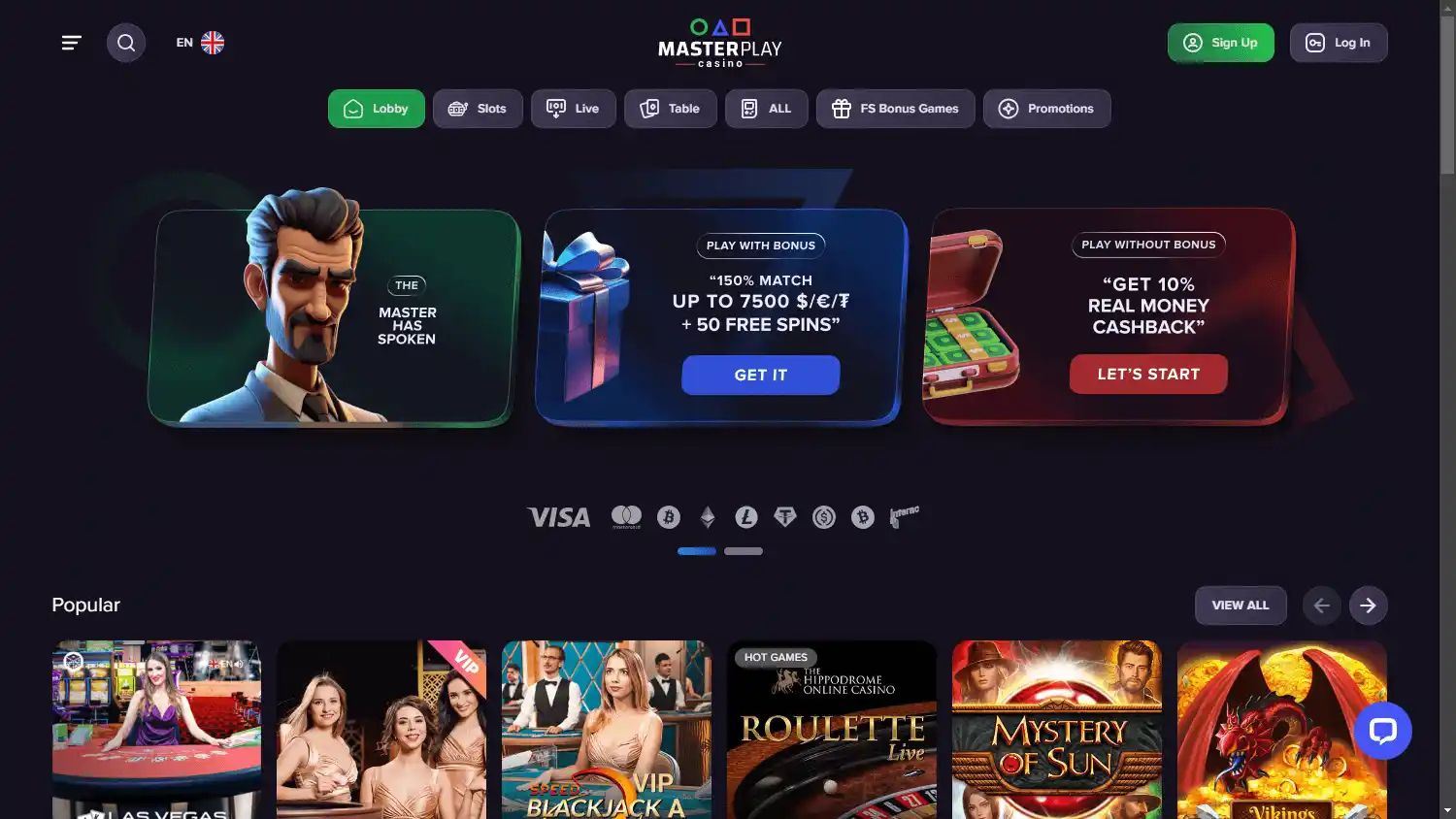 MasterPlay Casino screenshot 1