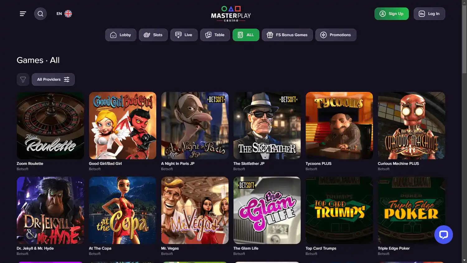 MasterPlay Casino screenshot 2