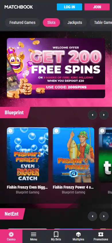 Matchbook Casino screenshot 5