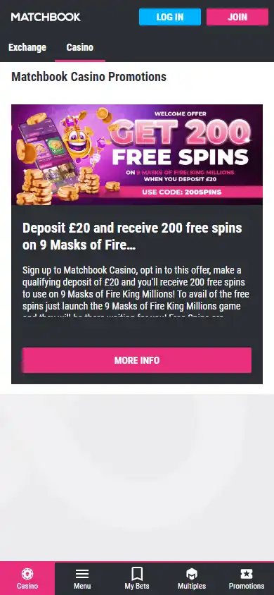 Matchbook Casino screenshot 6