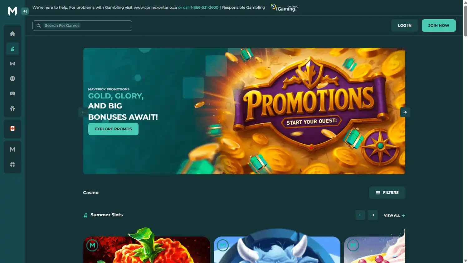 Maverick Games Casino screenshot 2