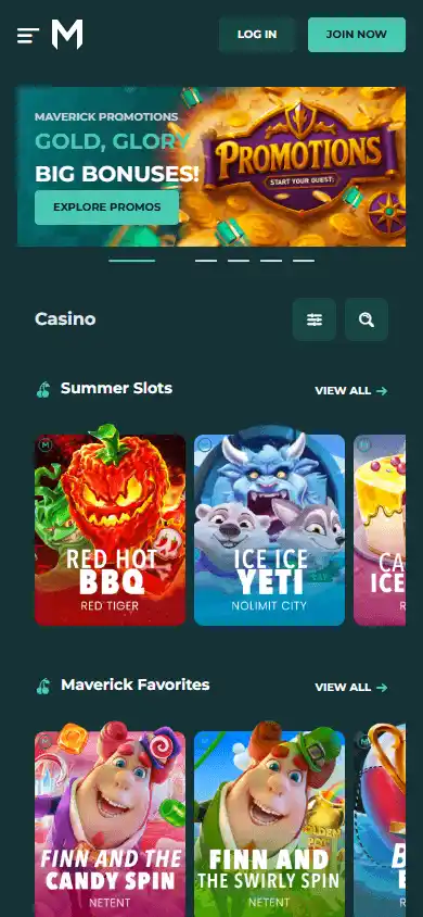 Maverick Games Casino screenshot 5