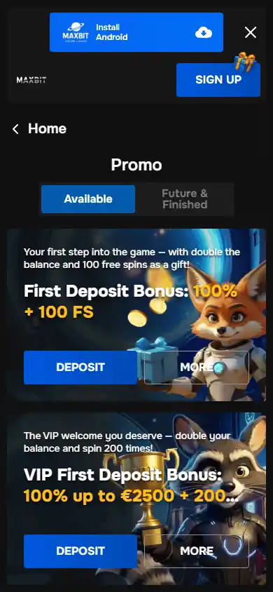 Maxbit Casino screenshot 6