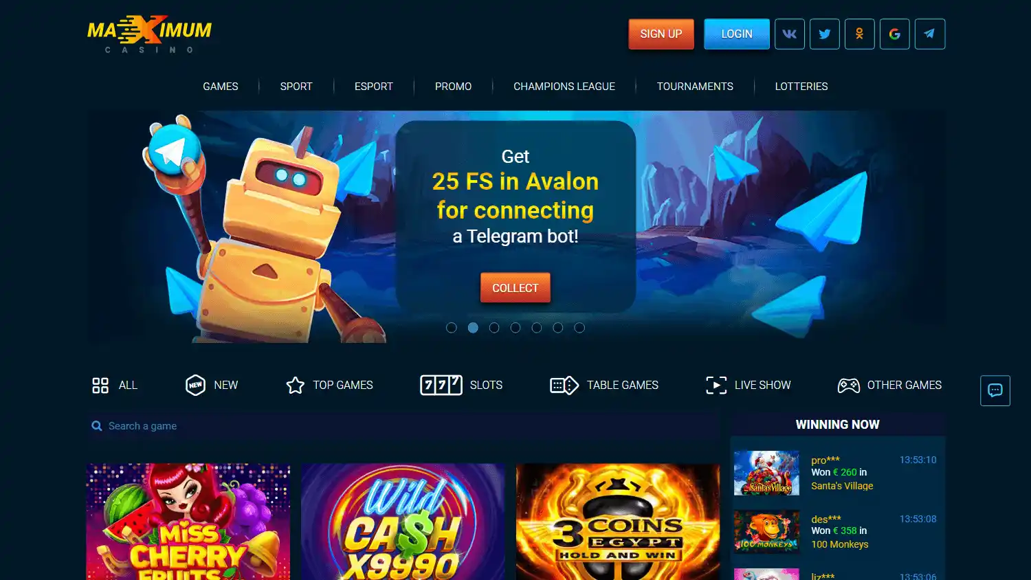 Maximum Casino screenshot 1