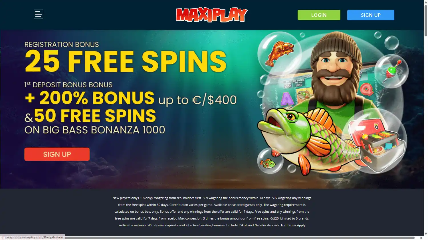 MaxiPlay Casino screenshot 1