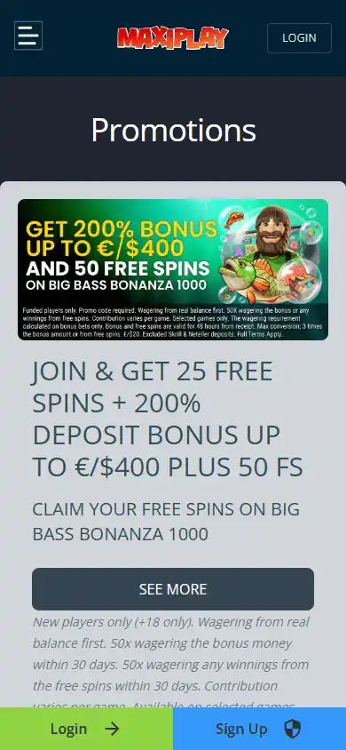 MaxiPlay Casino screenshot 6
