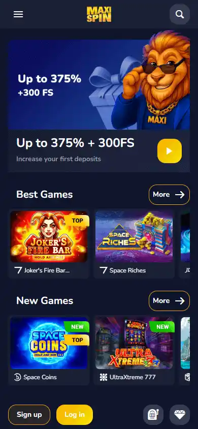 MaxiSpin Casino screenshot 4