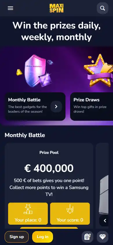 MaxiSpin Casino screenshot 6