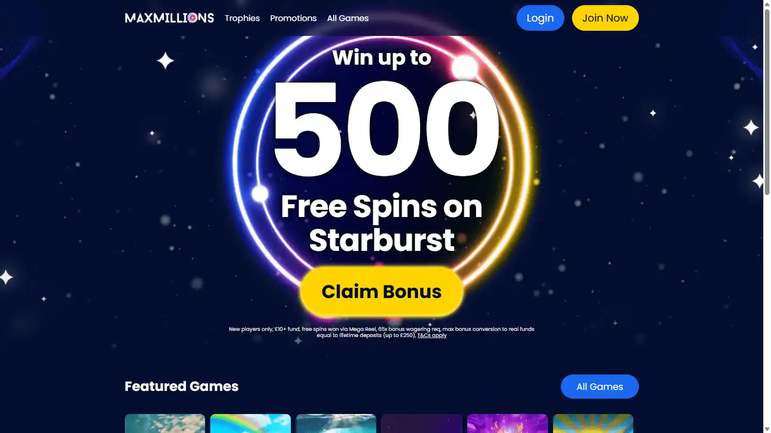 MaxMillions Casino screenshot 1
