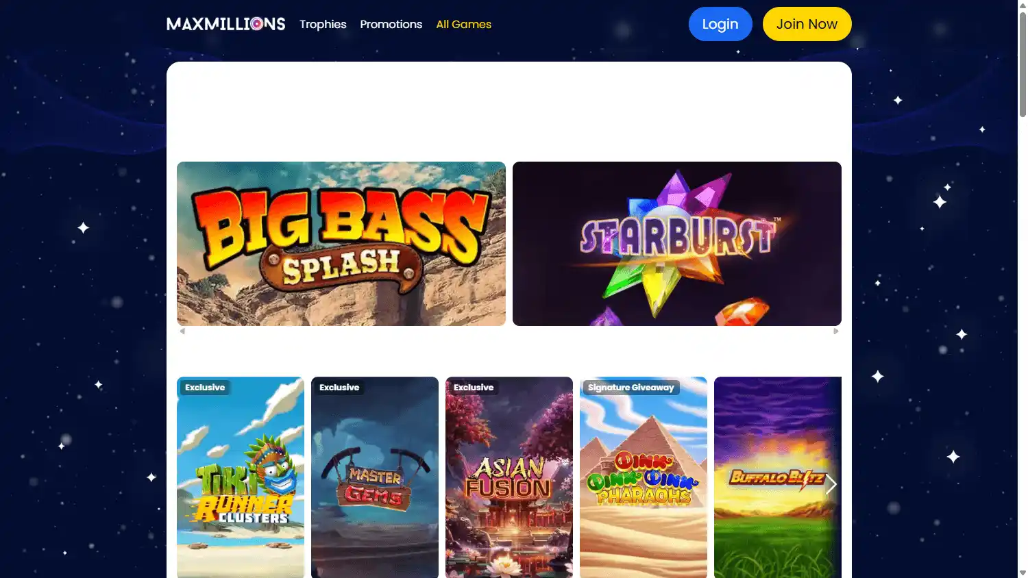 MaxMillions Casino screenshot 2