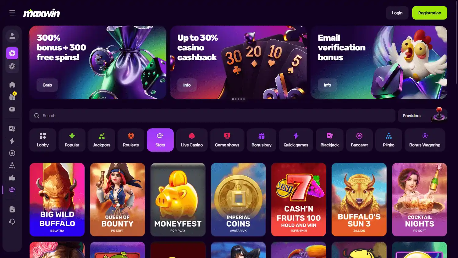 MaxWin Casino screenshot 2