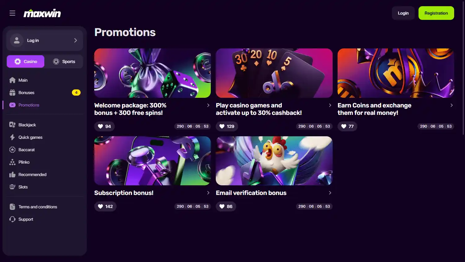 MaxWin Casino screenshot 3