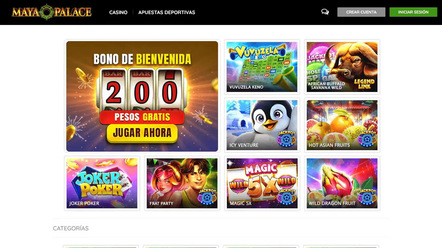 MayaPalace Casino screenshot 1