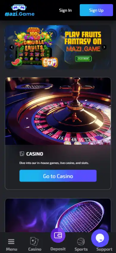 Mazi.game Casino screenshot 4