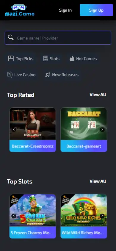 Mazi.game Casino screenshot 5