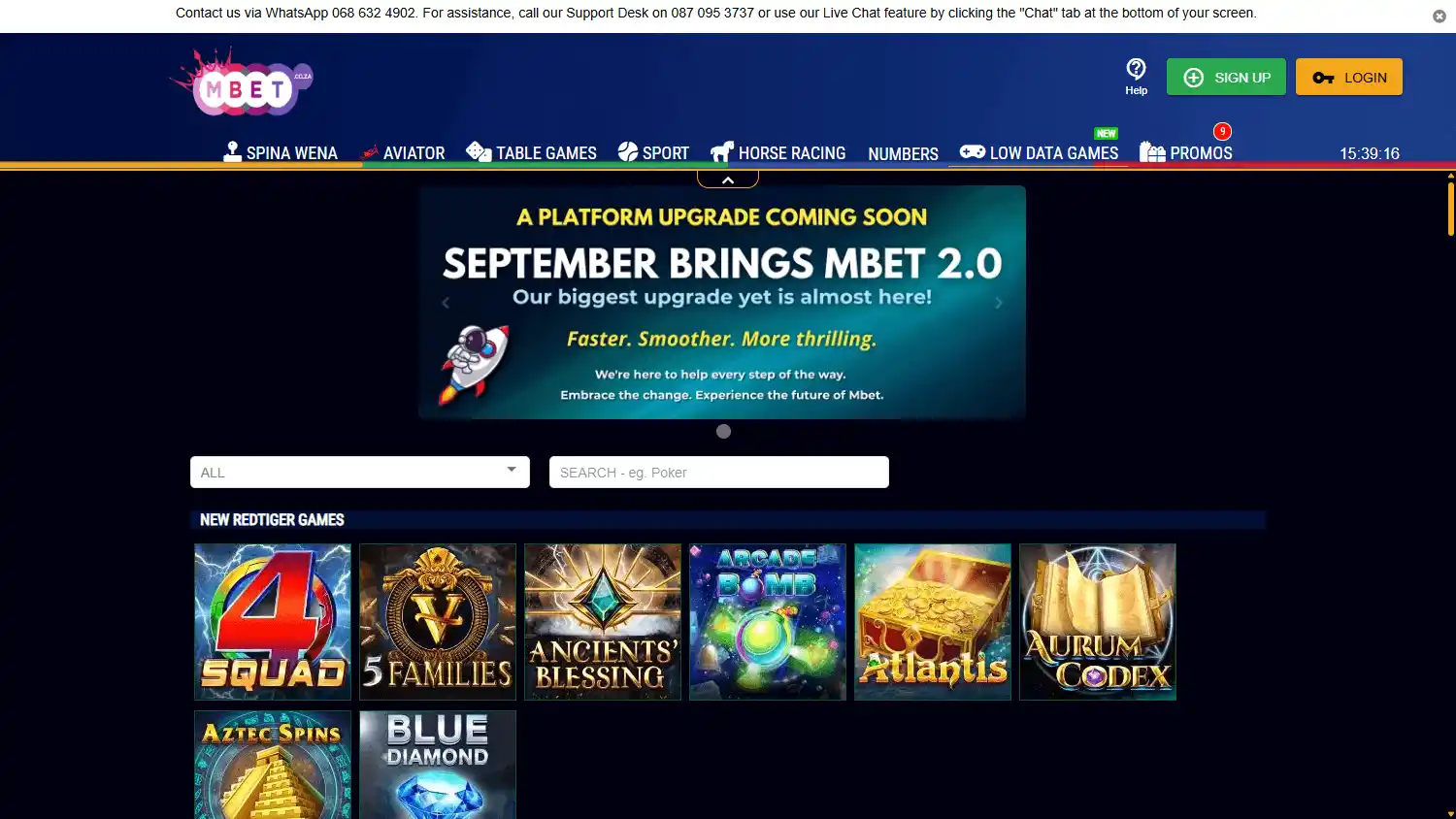 Mbet Casino screenshot 2