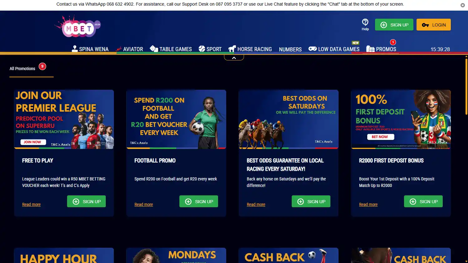 Mbet Casino screenshot 3